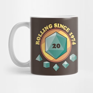 Rolling Since 1974 Mug